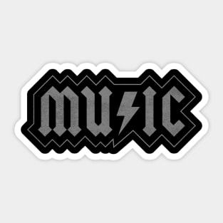 ACDC Music - Grey Sticker